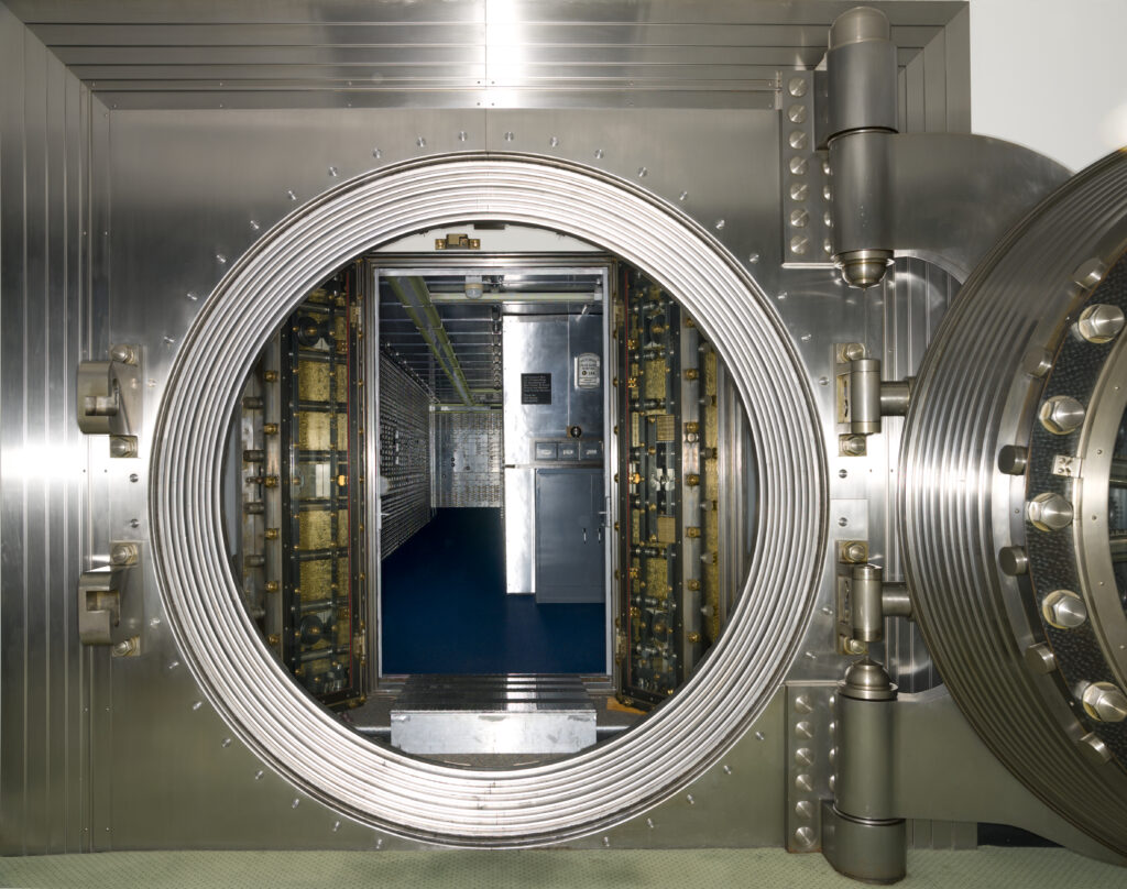 bank vault interior